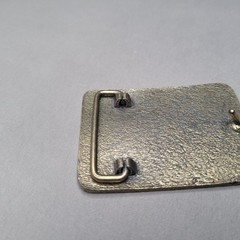 Chico Belt Buckle Mens One Size Antique Brass Tone Rectangular Western Cowboy CA