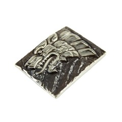 Iron Wolf german silver belt buckle, Vikings wolf, Norse pagan celtic accessory