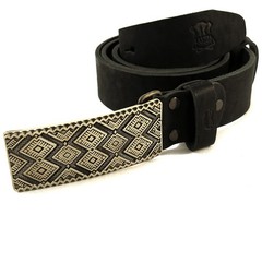 German silver buckle Krayka, Ukrainian ornamental buckle, woven belt embroidery