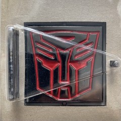TRANSFORMERS AUTOBOT DECEPTICON REVERSIBLE METAL BELT BUCKLE HOT TOPIC 2005 VTG