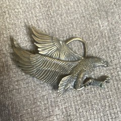 Men&rsquo;s Western Eagle Bird Belt Buckle Silver Tone Metal Antique Finish H506