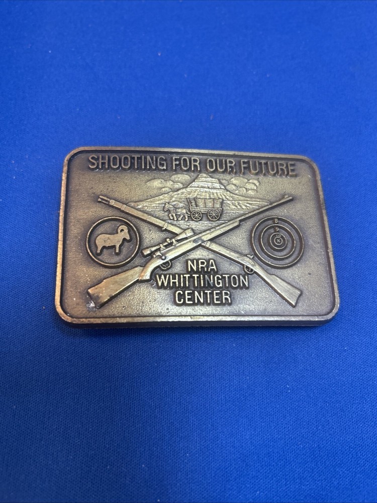 Belt Buckle-Men&rsquo;s-« Shooting For Our Future »-NRA Whittington Center-Brass