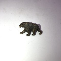 Vintage NAPA Echlin Grizzly Bear Belt Buckle & Lapel Pin Lot – Made in U.S.A.