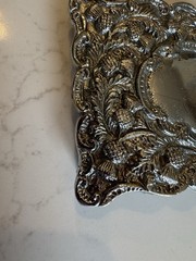 Silver Thistle Belt Buckle, 3” X 3.75”