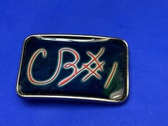 Cb1 Cb #1 Black And Red Color Belt Buckle By La Chik – Canada