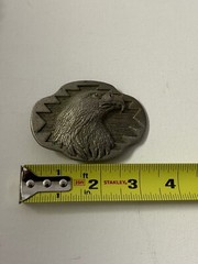 Pewter Color Eagle 3-D Belt Buckle