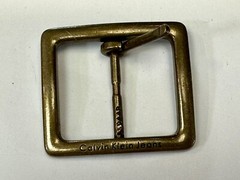 Replacement Center Bar Silver Tone Dress Belt Buckle Calvin Klein Jeans