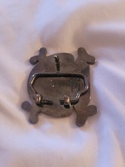 Super Mario Brothers Evil Toad Mushroom Belt Buckle Metal Vintage Rare Pre-owned