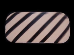UB01101 REALLY GREAT **BROWN ANGLED STRIPES** ART FASHION PLASTIC BELT BUCKLE