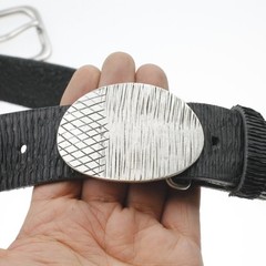 Business Belt Buckle Oval – Elegant Design for Suit & Office Look