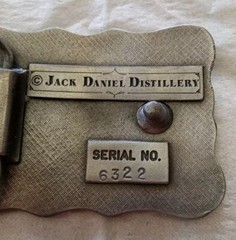 Vintage Jack Daniel&rsquo;s Whiskey Pewter Belt Buckle Old No.7 Whiskey Nice! 6322