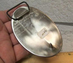 Alaska Hand Made Stainless Steel Moose shape Belt Buckle, 1.5 inch belt size
