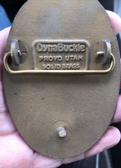 Holly Sugar Corporation Brass Belt Buckle Advertising Promo 1970 Dyna Buckle #75