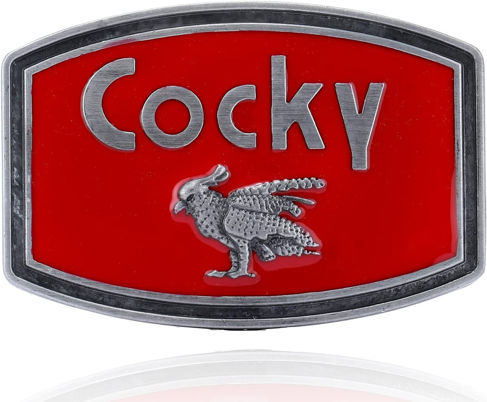 Cocky Belt Buckle for Men Western Cowboy Funny Cocky Rooster Belt Buckles for Wo