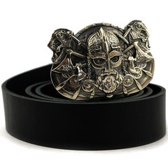 German silver belt buckle  » Viking »; Scandinavian german silver warrior buckle
