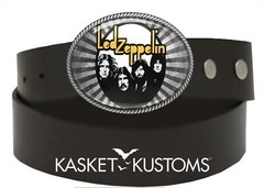 Led Zeppelin Belt Buckle – Classic Rock Music Handmade Silver Buckle – 677