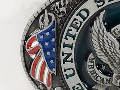 The United States of America Belt Buckle Metal Great American Products USA