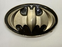 Batman Dc Comics Superhero S07 Black & Grey Raised 3D GTO Oval Belt Buckle