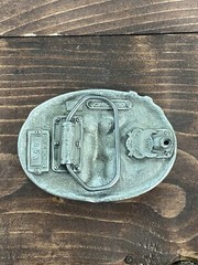 The Great American Buckle Company – 1982 Mechanic belt buckle #853 – Silver Tone