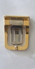 Pierre Balmain Gold Metal Men&rsquo;s Automatic Latch Geometric Belt Buckle