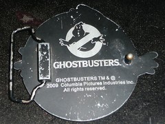 GHOST BUSTERS BELT BUCKLE GLOWS IN THE DARK COOL!!