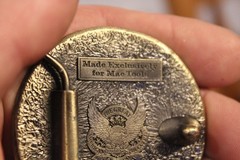 MAC Tools Round Brass Belt Buckle, Great American Buckle, Lmtd Edition, Lot of 3