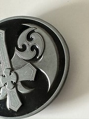 Celtic Iron Cross Pattern Totem Black Metal Belt Buckle
