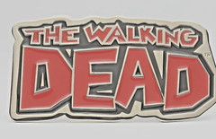 Walking Dead Belt Buckle TV Series Red Metal Rare Halloween Cosplay Rock Rebel