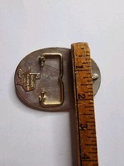Cheyenne Trap Club Champion VTG Trophy Belt Buckle Buckle Shoot Singles Vet