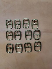 12 Brass Finish BELT STRAP BUCKLES FITS 3/4 » Belt or Strap *NEW*
