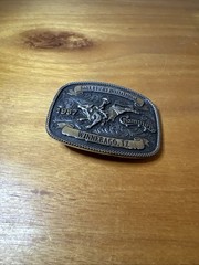 Montana Silversmiths Unisex Dale Brisby 1987 Trophy Belt Buckle A801DB