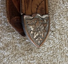 Western Vintage Men&rsquo;s Belt Buckle Custom Personalized Monogrammed Leather Belt