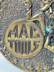 VTG Mac Tools Belt Buckle Round Western Style Ltd Edt Great American Buckle Co