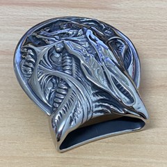 Stainless Steel AVP Alien Buckle Mens Handmade Biker Punk Belt Buckle 10B10D BZ