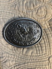 Vintage Union 76 King Of The Road Truckstop Club Lion Belt Buckle Brass