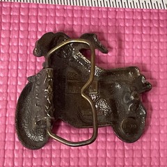 KAWASAKI BELT BUCKLE 1979 Bergamot Brass Works H-39 Made In USA Motorcycle
