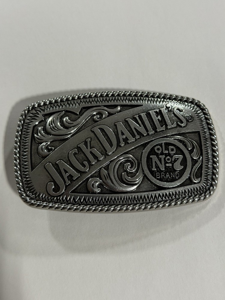 JACK DANIELS Classic Old No. 7 Brand Pewter BELT BUCKLE