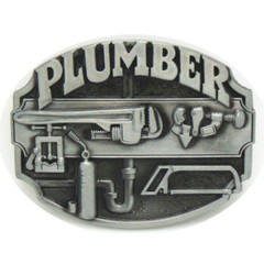 Plumber Belt Buckle Western Cowboy Native American (PLMR-01)