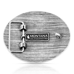 Montana Silversmiths Attitude Sturgis Buffalo Skull Western Oval Belt Buckle
