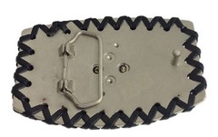 GOLDEN HAT LEATHER METAL BELT BUCKLE COWBOY & WESTERN