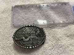 National Finals Rodeo Hesston 2008 Youth/Womens (Small) NFR Cowboy Buckle New