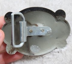 Rodeo Bucking Bronco Belt Buckle Silver Gray Solid Metal Men&rsquo;s Mirror Finish BB8