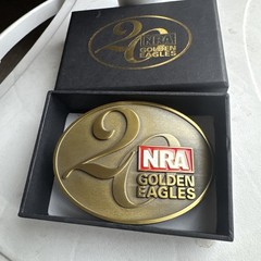NRA National Rifle Association Golden Eagles 20 Belt Buckle NEW in Box