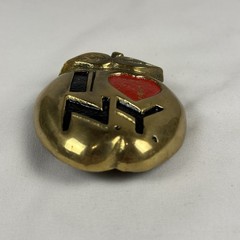 Vintage 1979 I Love NY Brass Belt Buckle Aminco New York Tourism Souvenir