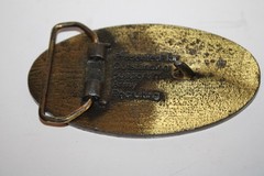 Vintage Army Brass Tone Belt Buckle Outstanding Support Recruiting 3.75”