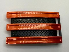 Adidas Golf 3 Stripe Orange & Black Color Trophy Sports Award Style Belt Buckle