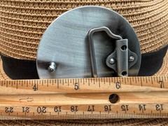 Antiqued Silver Round Simple Belt Buckle