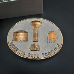 CB&I and Lummus 2007 Commemorative Belt Buckle « Working Safe Together »