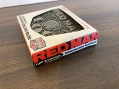 Red Man Belt Buckle 100 Year Anniversary Metal 2004 In Box NOS