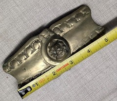 antique LION HEAD belt buckle MILITARY army BRASS vintage TURKISH ottoman BRONZE